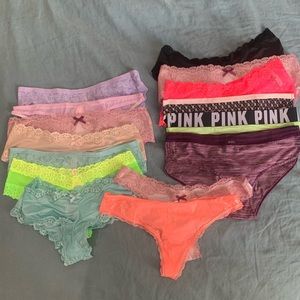 NWT Victoria’s Secret underwear LOT of 15 size M